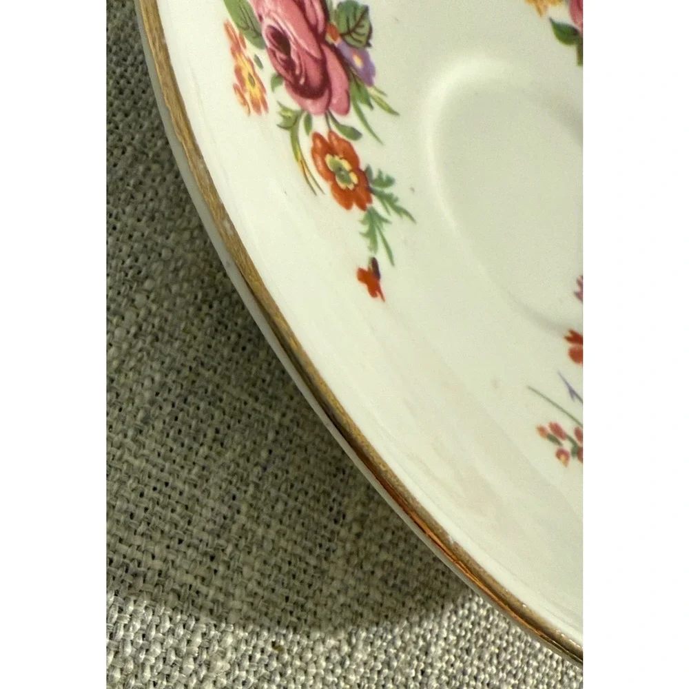 🌸 Stanley Fine Bone China Floral Teacup & Saucer Set | England
